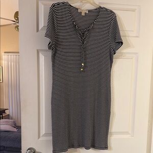 Michael Kors Striped Black and White Dress